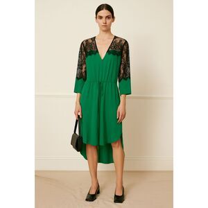 green emerald velvet dress Strappy wrap gown